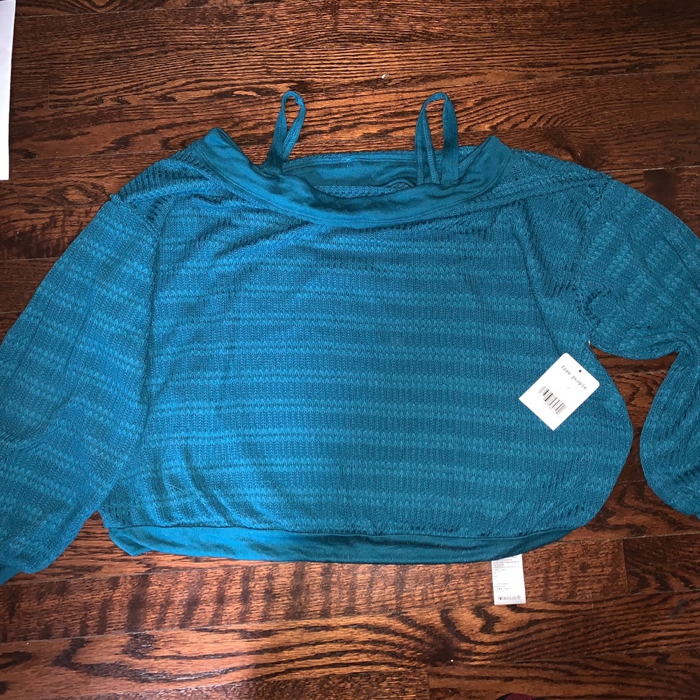 Free People Off the Shoulder Long Sleeve Top